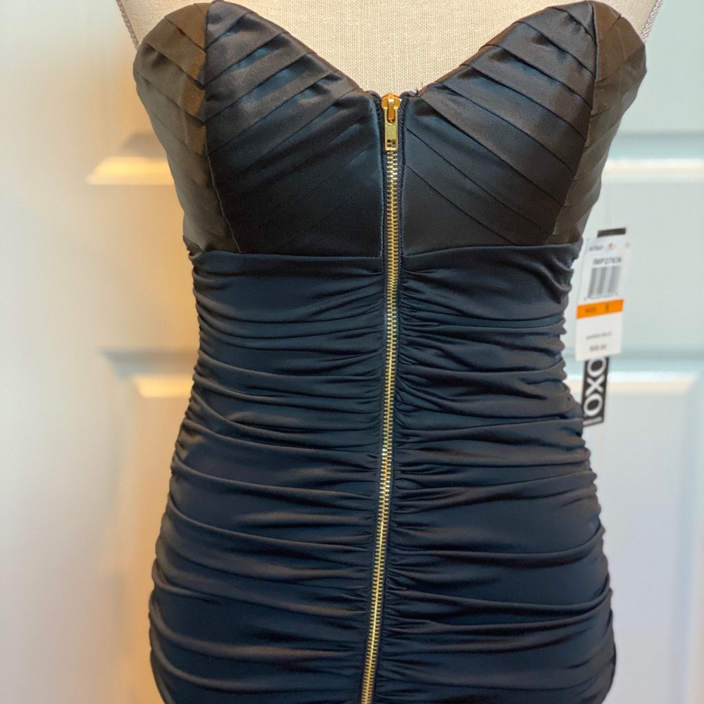 New Elegant Layered Bungi Fitted Strapless Dress